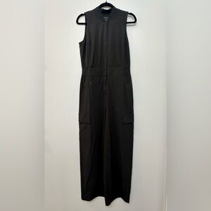 Athleta Brooklyn Utility Jumpsuit Black Size 6